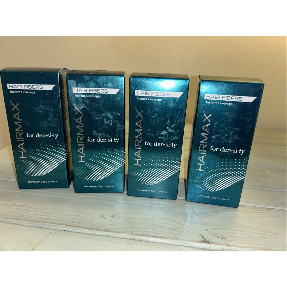 Pack 4 HairMax Hair Fibers Instant Coverage Density 30 Gram 1.06 oz Blonde Color